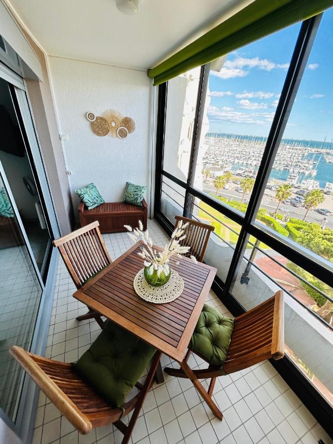 Studio Chic & Cosy Vue Mer, Clim, Parking Ла-Гранд-Мот Экстерьер фото